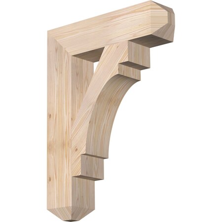 Ekena Millwork Merced Craftsman Smooth Bracket, Douglas Fir, 5 1/2"W x 24"D x 32"H BKT06X24X32MRC04SDF